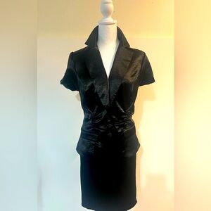 Torrid-Z Cavaricci (size 12) black satin 2PC suit